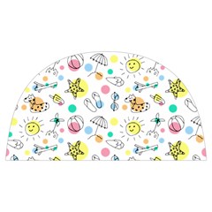 Summer Pattern Colorful Drawing Doodle Anti Scalding Pot Cap by Bakwanart