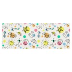 Summer Pattern Colorful Drawing Doodle Banner and Sign 8  x 3  Front