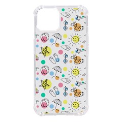 Summer Pattern Colorful Drawing Doodle Iphone 14 Tpu Uv Print Case by Bakwanart