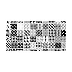 Black And White Geometric Patterns Yoga Headband