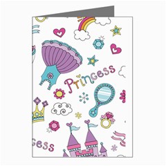 Princess Element Background Material Greeting Cards (pkg Of 8) by Bakwanart