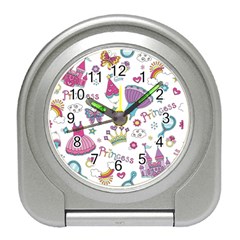 Princess Element Background Material Travel Alarm Clock by Bakwanart