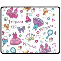 Princess Element Background Material Fleece Blanket (medium) by Bakwanart