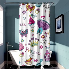 Princess Element Background Material Shower Curtain 36  X 72  (stall)  by Bakwanart