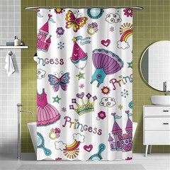 Princess Element Background Material Shower Curtain 48  X 72  (small)  by Bakwanart