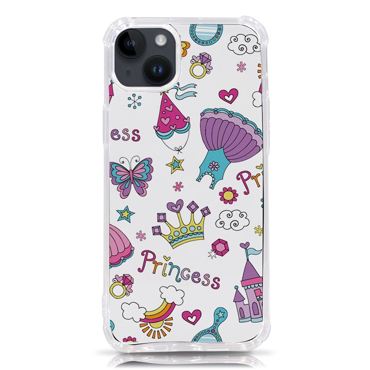 Princess Element Background Material iPhone 14 Plus TPU UV Print Case