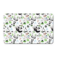 Giant Panda Bear Pattern Magnet (rectangular) by Bakwanart