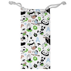 Giant Panda Bear Pattern Jewelry Bag by Bakwanart