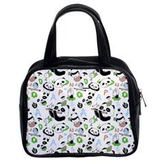 Giant Panda Bear Pattern Classic Handbag (two Sides) by Bakwanart