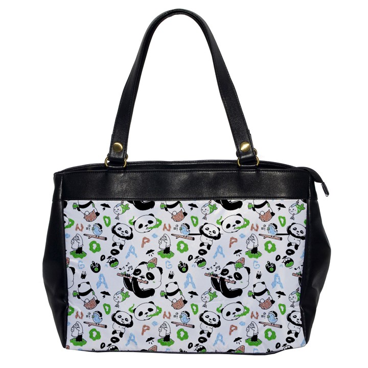 Giant Panda Bear Pattern Oversize Office Handbag