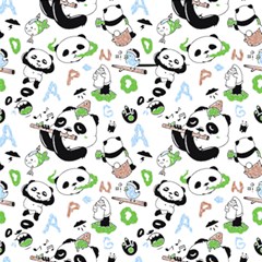 Giant Panda Bear Pattern Play Mat (rectangle) by Bakwanart