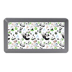 Giant Panda Bear Pattern Memory Card Reader (mini) by Bakwanart