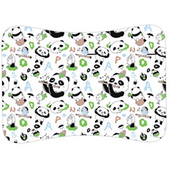 Giant Panda Bear Pattern Velour Seat Head Rest Cushion by Bakwanart