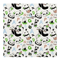 Giant Panda Bear Pattern Banner And Sign 4  X 4  by Bakwanart