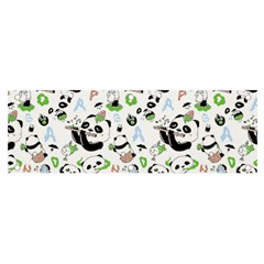 Giant Panda Bear Pattern Banner And Sign 6  X 2  by Bakwanart