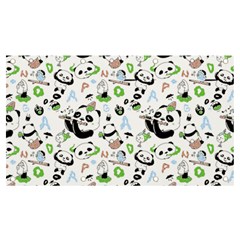 Giant Panda Bear Pattern Banner And Sign 7  X 4  by Bakwanart