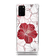 Red Hibiscus Flowers Art Samsung Galaxy S20plus 6 7 Inch Tpu Uv Case by Bakwanart