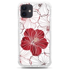 Red Hibiscus Flowers Art Iphone 12 Mini Tpu Uv Print Case	 by Bakwanart