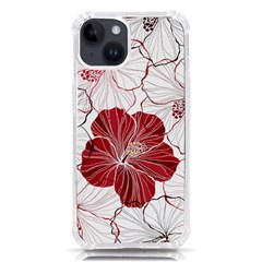 Red Hibiscus Flowers Art Iphone 14 Tpu Uv Print Case by Bakwanart