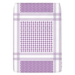 Square Purple Pattern Bead Purple Keffiyeh Purple Geometric Headdress Angle Violet Rectangle Removable Flap Cover (s) by Bakwanart