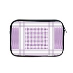 Square Purple Pattern Bead Purple Keffiyeh Purple Geometric Headdress Angle Violet Rectangle Apple MacBook Pro 15  Zipper Case Front