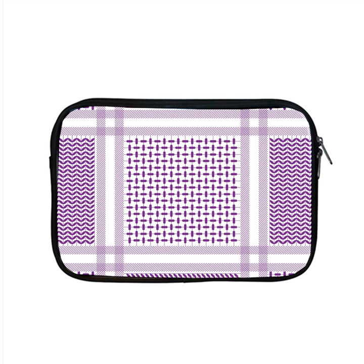 Square Purple Pattern Bead Purple Keffiyeh Purple Geometric Headdress Angle Violet Rectangle Apple MacBook Pro 15  Zipper Case