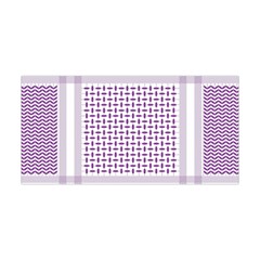 Square Purple Pattern Bead Purple Keffiyeh Purple Geometric Headdress Angle Violet Rectangle Yoga Headband by Bakwanart