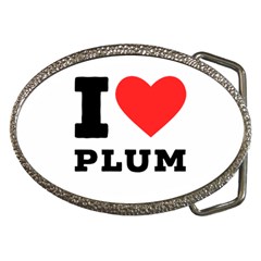 I Love Plum Belt Buckles by ilovewhateva