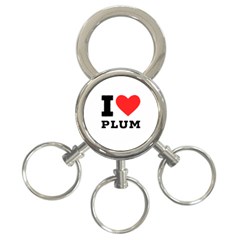 I Love Plum 3-ring Key Chain by ilovewhateva