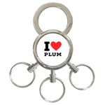 I love plum 3-Ring Key Chain Front