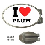 I love plum Money Clips (Oval)  Front