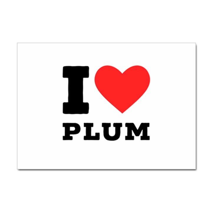 I love plum Sticker A4 (10 pack)