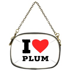 I Love Plum Chain Purse (two Sides) by ilovewhateva