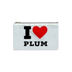 I Love Plum Cosmetic Bag (small) by ilovewhateva