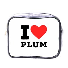 I Love Plum Mini Toiletries Bag (one Side) by ilovewhateva