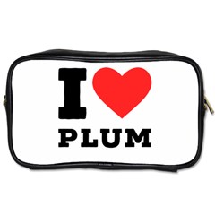 I Love Plum Toiletries Bag (one Side) by ilovewhateva