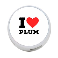 I Love Plum 4-port Usb Hub (two Sides) by ilovewhateva