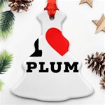 I love plum Ornament (Christmas Tree)  Front