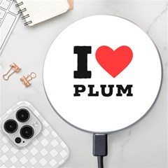 I Love Plum Wireless Fast Charger(white) by ilovewhateva