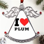 I love plum Metal Angel with Crystal Ornament Front