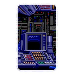 Blue Computer Monitor With Chair Game Digital Wallpaper, Digital Art Memory Card Reader (Rectangular)