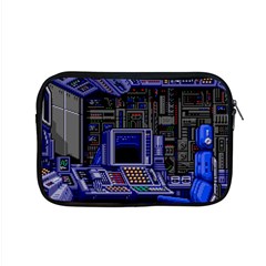 Blue Computer Monitor With Chair Game Digital Wallpaper, Digital Art Apple Macbook Pro 15  Zipper Case