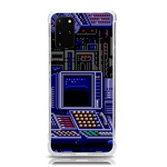 Blue Computer Monitor With Chair Game Digital Wallpaper, Digital Art Samsung Galaxy S20Plus 6.7 Inch TPU UV Case