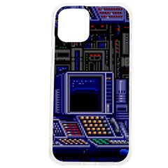 Blue Computer Monitor With Chair Game Digital Wallpaper, Digital Art Iphone 12 Pro Max Tpu Uv Print Case by Bakwanart