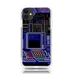 Blue Computer Monitor With Chair Game Digital Wallpaper, Digital Art iPhone 11 TPU UV Print Case Front