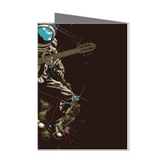 Astronaut Playing Guitar Parody Mini Greeting Cards (pkg Of 8) by Bakwanart