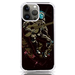 Astronaut Playing Guitar Parody Iphone 13 Pro Max Tpu Uv Print Case by Bakwanart