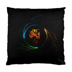 Orange Tiger Illustration Artwork Digital Art Standard Cushion Case (two Sides) by Bakwanart