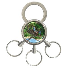 Green Village Miniature Technology 3-ring Key Chain by Bakwanart