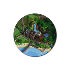 Green Village Miniature Technology Rubber Round Coaster (4 Pack) by Bakwanart